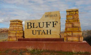 Welcome to Bluff, Utah.